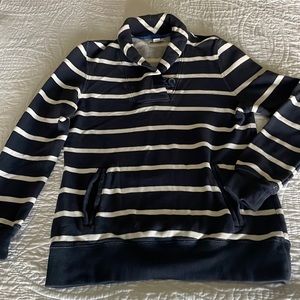 Nautica blue w/white stripes sweat shirt